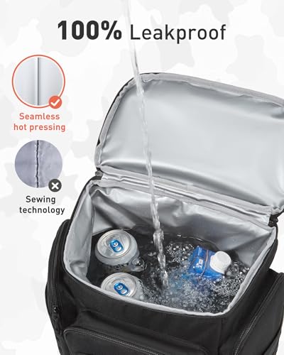 Tourit Solar Yellow 30L Tactical Cooler Backpack Insulated Leakproof Picnic Bag