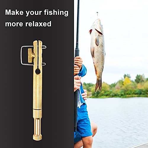 Portable Copper Fishing Line Knot Tying Tool - Gold