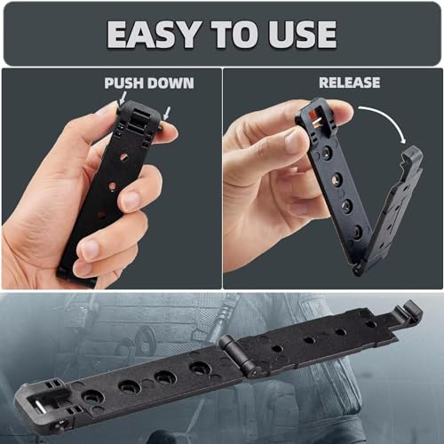 Molle Attachment Clips - 2 Pack with Mounting Hardware for Tactical Gear