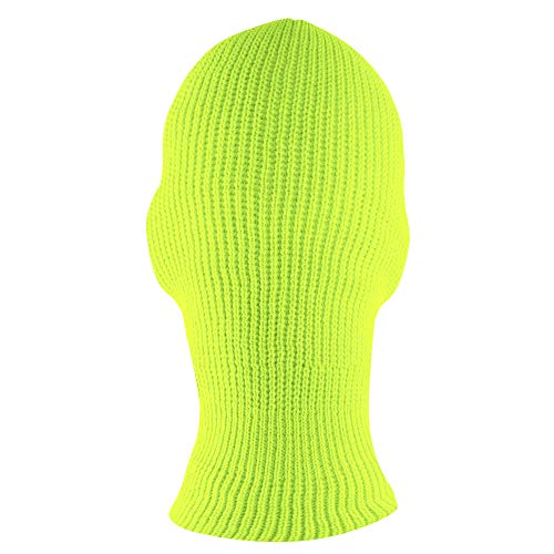 Thermal Full Face Ski Mask - One Size Neon Yellow