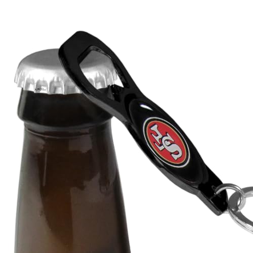 San Francisco 49ers Bottle Opener Key Chain - Black