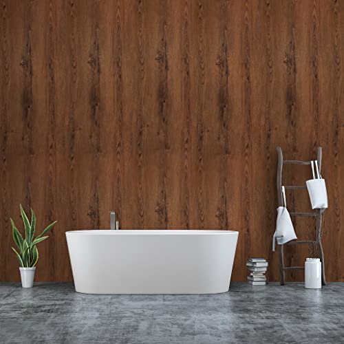 Wood Grain Contact Paper Peel and Stick Wallpaper Brown Wooden Look Wallpaper 17.7"x118" Self-Adhesive Removable Waterproof Wall Paper for Kitchen Cabinets Countertop Drawer Bedroom Vinyl Roll
