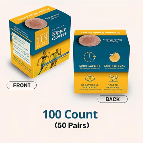 Nipple Covers for Men - 100 Pcs Anti-Chafing Sports Protectors
