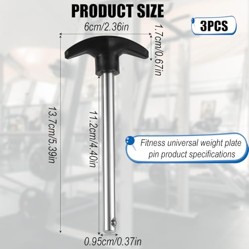 Crescent-Shaped Weight Stack Pin - Chrome-Plated Steel Fitness Accessory 1