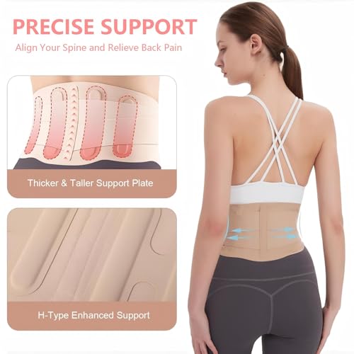 RANDY SUN Ultra Thin Women’s Back Support Belt S/M (23-26”) Breathable Lumbar Brace