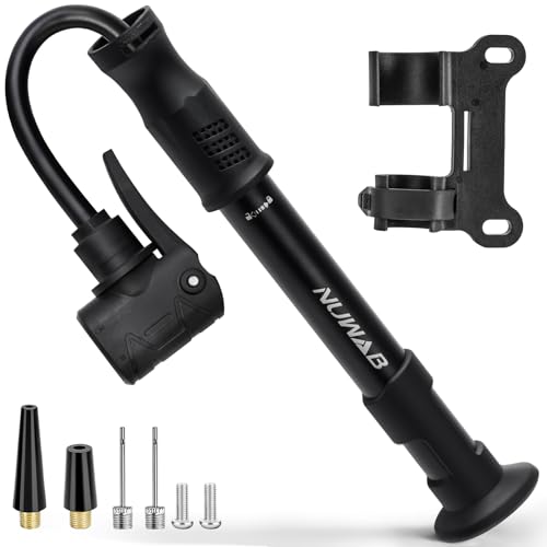 10 Inch Mini Bike Pump - 100PSI Portable Bicycle Inflator