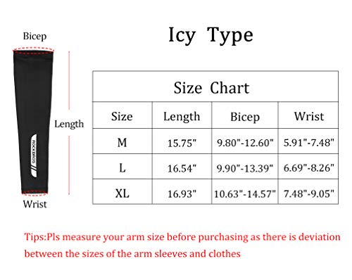 Sun Protection Arm Sleeves for Cooling - Large / White