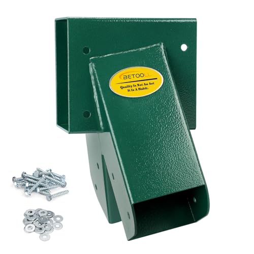 BETOOLL End Brackets for Heavy Duty A-Frame Swing Set - Green, 1 Piece