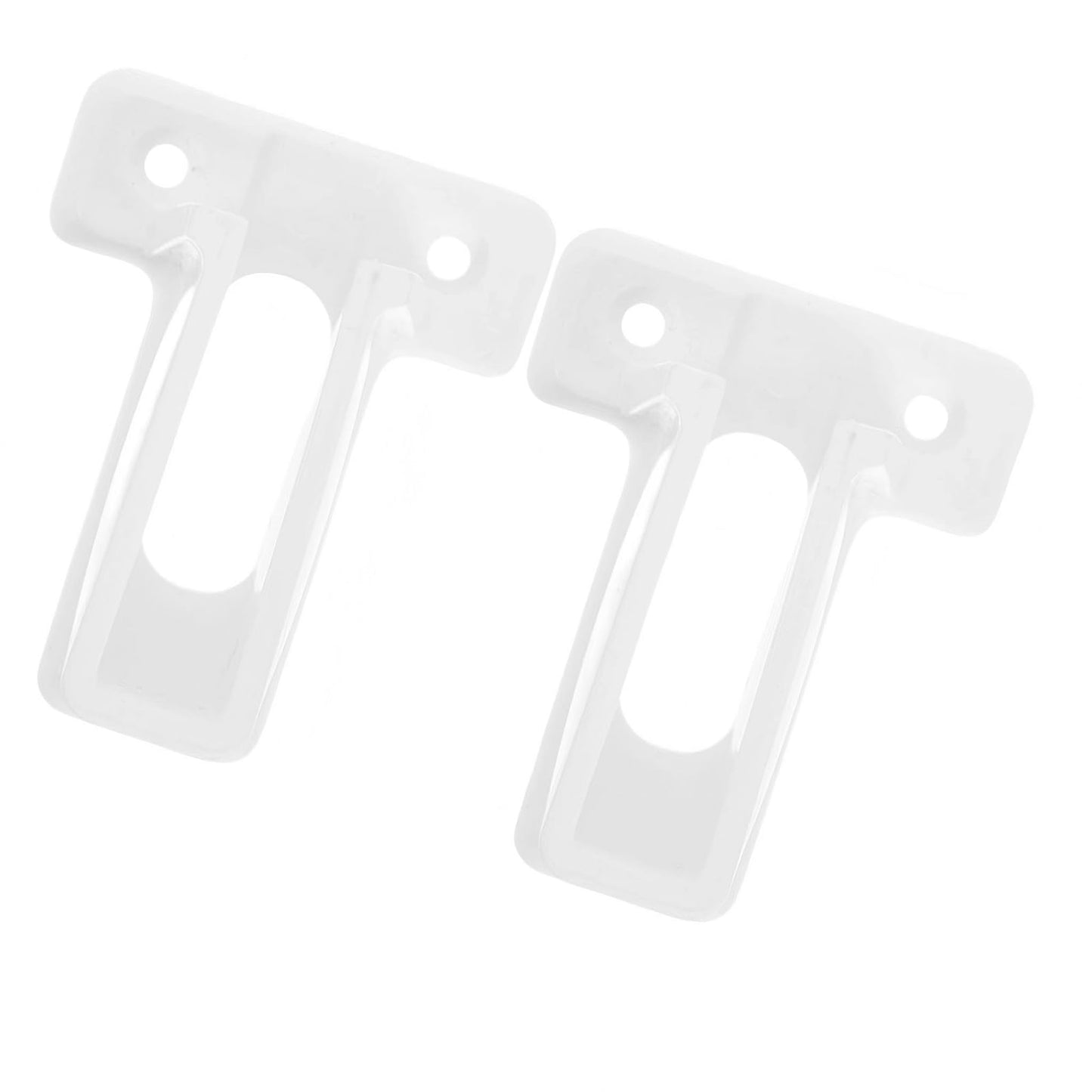 Auaurly 10 PCS Wire Shelf End Bracket for Shelves Closet Wall Mount White Plastic Wire Shelf Support Bracket MP7016 Holder with Installation Fasteners,1/2 Inch Length