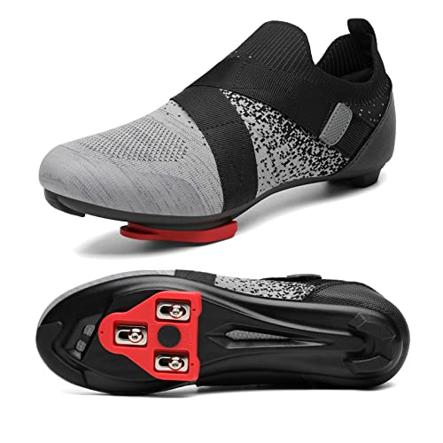 Unisex Cycling Shoes for Indoor & Outdoor Riding - Grey 11 Women/9.5 Men