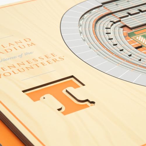 5-Layer StadiumView 3D Wall Art - Tennessee Volunteers