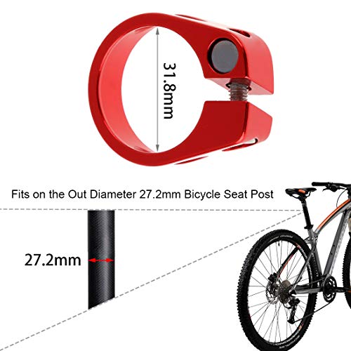 31.8mm Bike Seat Post Clamp for 27.2mm Bicycle Seatposts