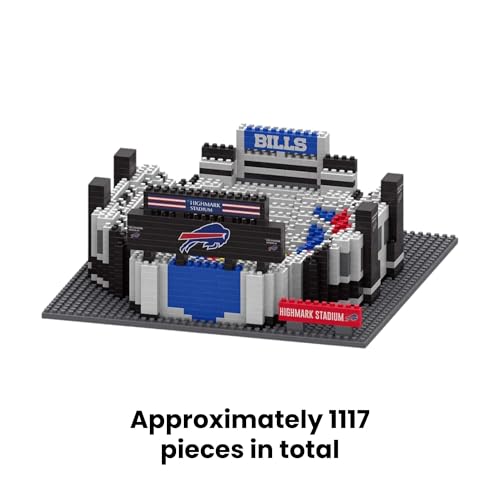 NFL Team Construction Blocks - Buffalo Bills 3D Mini Stadium