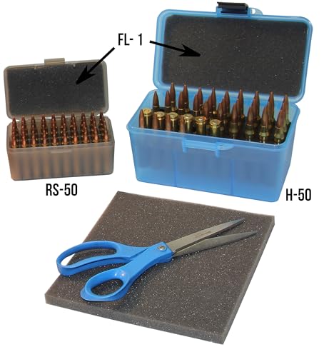 Custom Fit Ammo Box Foam Liner - Protective Cushion Insert, Dark Gray