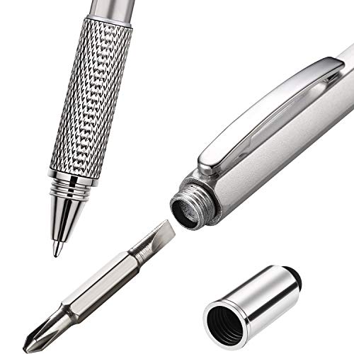 6-in-1 Multitool Pen Set - 4 Colors: Red, Green, Blue, Gray