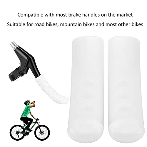 Non-Slip Bike Brake Grip Covers - 2PCS White