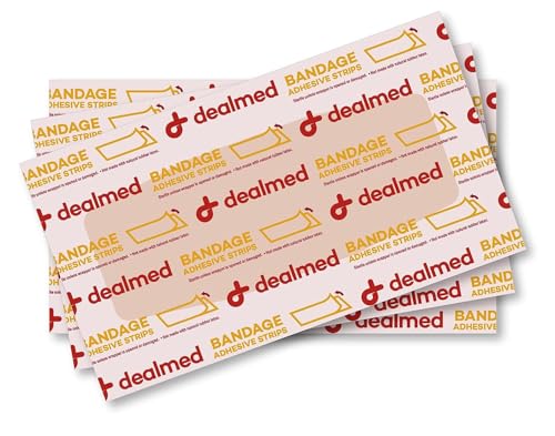 Fabric Adhesive Bandages 2 x 4 Inch - Non-Stick & Latex Free - 50 Count