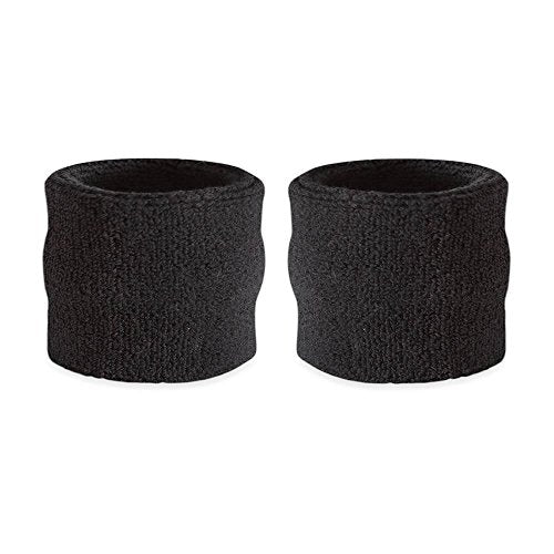 Kids' Non-Slip Moisture-Wicking Wristbands - Black