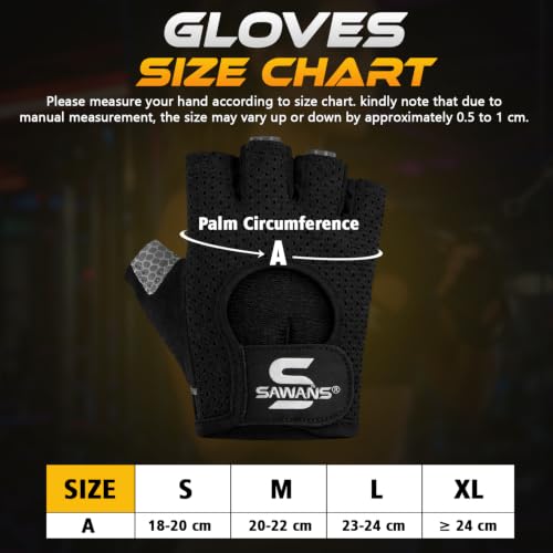 Lightweight Microfiber Workout Gloves for Weight Lifting - Large Black