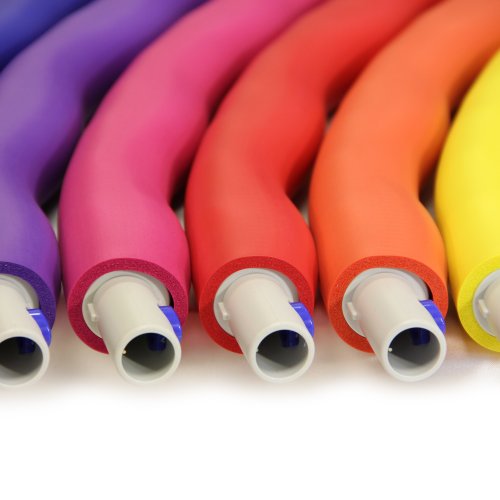 Weighted Hula Hoop - 3M Rainbow Design with Wavy Ridges