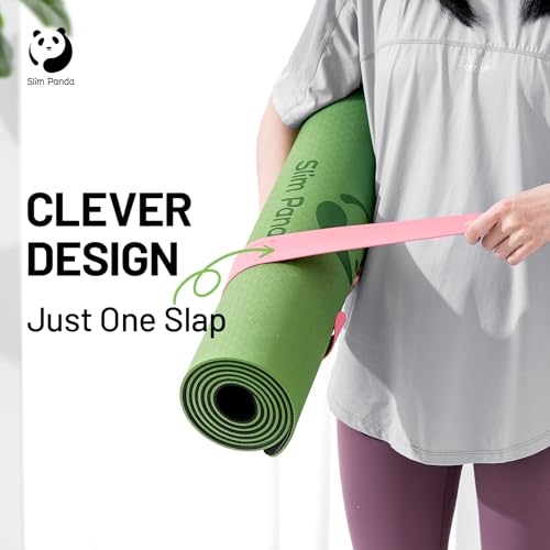 Yoga Mat Strap with Heavy-Duty Clasp - Pink