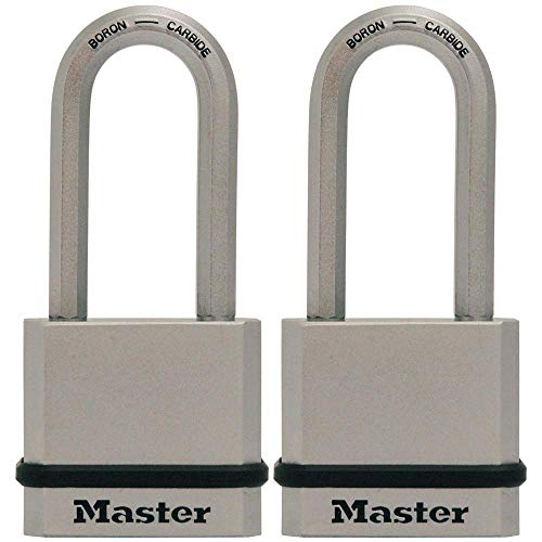 Master Lock M530XTLH Magnum Solid Steel Keyed Alike Padlocks, 1-Pack, 2-Count