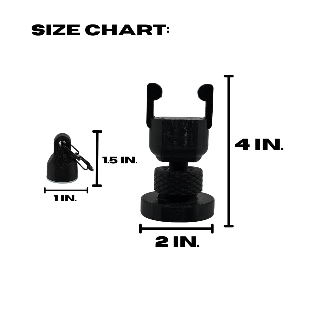 Luna's V2.5 Phone Holder Magnetic Golf Cart Mount, 110lb-Rated Magnetic Mount to Steel Bar on Golf Carts, Ball Joint Neck, GPS View Compatible, Anti-Rattle Designed for Phone Safety