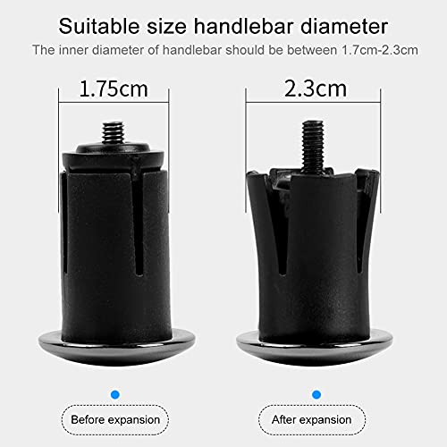 Aluminum Alloy Bike Handlebar End Caps - 2 Pack