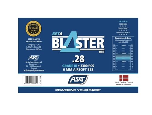 6mm Airsoft BBs - 0.28g Precision-Manufactured, 3,300 Count