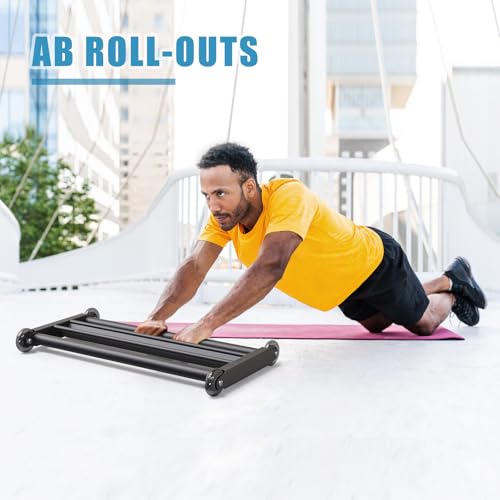 Glute Ham Glider - Hamstring Roller with V Bar, 27.5" x 15"