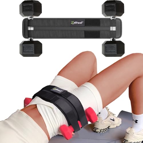 Zytrant Hip Thrust Barbell Pad Belt for Gym - Black, One Size