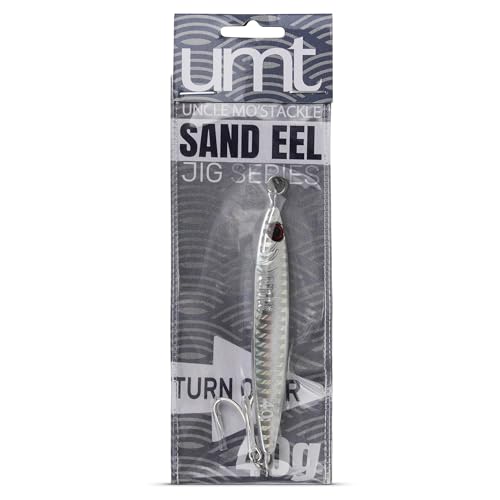 40g Silver Casting Jig with Treble Hook - Sea Bass, Fluke, Porgy - 1 Pack
