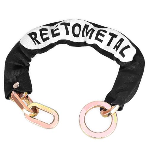 Heavy Duty Security Chain, 2FT x 3/8" Thick Hardened Steel Cut Proof Anti-Theft Lock Chain for Motorcycles, Bikes, ATVs, Trailers, Fences, etc.