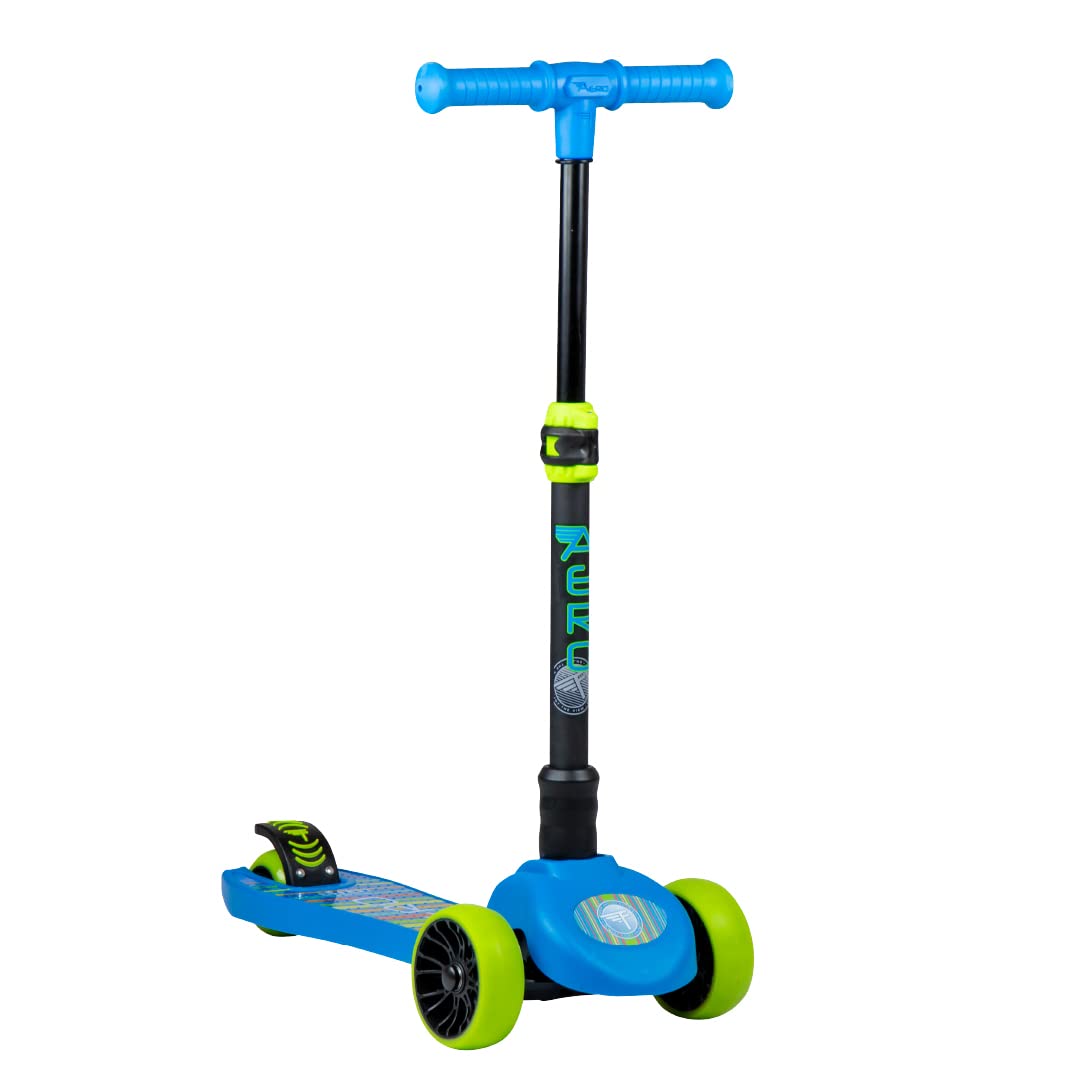 Aero Toddler, Kids Scooter – 3 Wheel Scooter, Adjustable Handles, LED Wheels, Rear Brake, Durable, Folding Scooter, Easy Grip Deck, Outdoor Toys, Kick Scooters for Boys and Girls, Ages 3 and Up