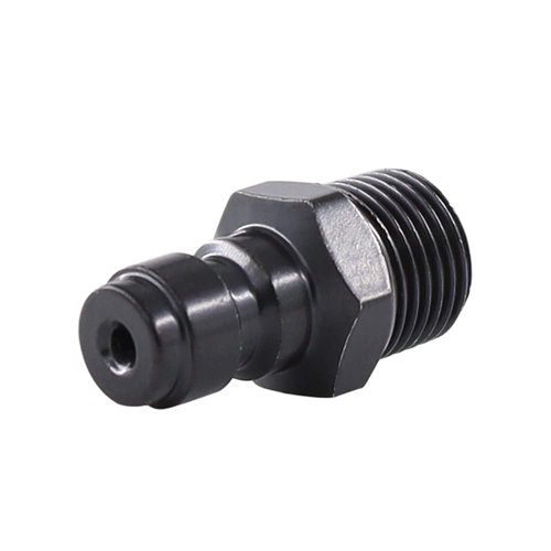 HMKUGO 8mm Quick-Disconnect Plug Adapter, Stainless Steel 1/8" NPT Male Thread PCP Paintball Charging Fittings with Sealing O-Ring