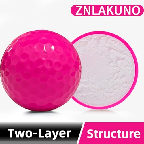 High-Visibility Golf Balls for Long Distance - Magenta 3pcs