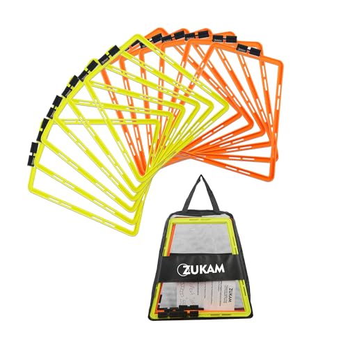 Trapezoid Agility Rings - Set of 12 for Speed Training