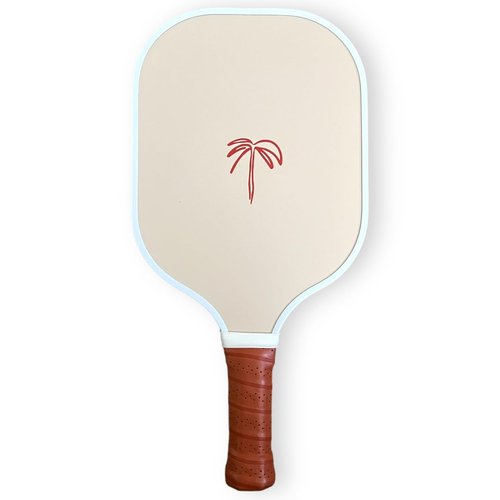 Rally Club Pickleball Paddles for Men Women | Carbon Fiber Polymer Honeycomb Composite Core | Lightweight Durable | Uniquely Designed Stylish Pickleball Set & Single Paddles (Palmer-Sand)