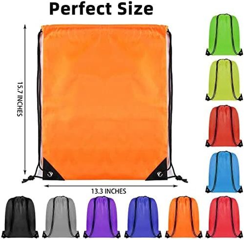 GoodtoU Drawstring Bags - 40 Pack Lightweight Nylon Cinch Backpacks for Kids & Adults | Perfect for School, Gym, and Events