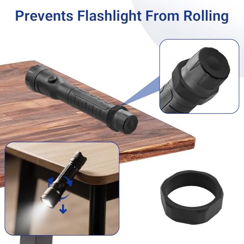 75702 Flashlight Anti-Roll Ring - Aluminum Replacement Accessory