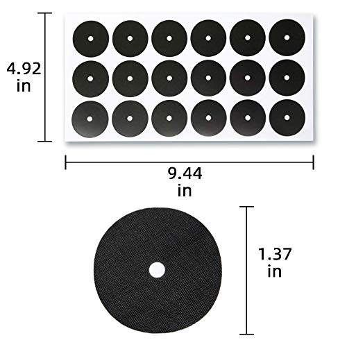 Large Pool Table Marker Dots - 1 Sheet with 18 Stickers