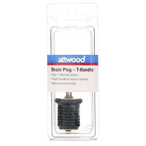 T-Handle Drain Plug - Non-Corrosive Brass, One Size