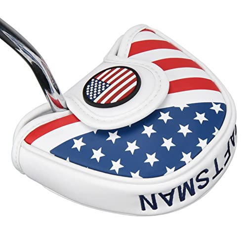 USA Flag Putter Cover for Heel Shaft Mallet - High Quality PU Leather