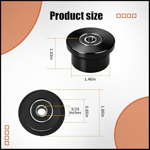 Replacement Wheels for Total Gym 1000-1900 Models - 4 Pack
