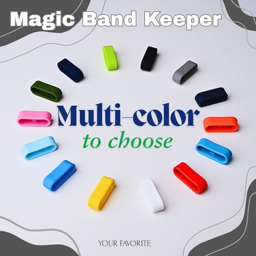 Silicone Magic Band Keeper Clips - 20mm Secure Holder for Disney Parks