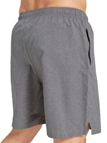 Men's Breathable Comfortable Shorts - 7" Inseam, Large, Grey