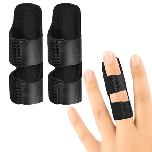 Trigger Finger Splint Brace - Adjustable Support for Arthritis & Sprains - Black