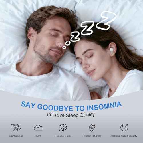 Adjustable Ear Plugs for Sleeping Noise Cancelling - 3 Modes Noise Reduction EarPlugs (17-35dB) for Snoring, Travel & Concerts | 7 Pairs Silicone Tips (XS/S/M/L) | Magnetic Carry Case | White