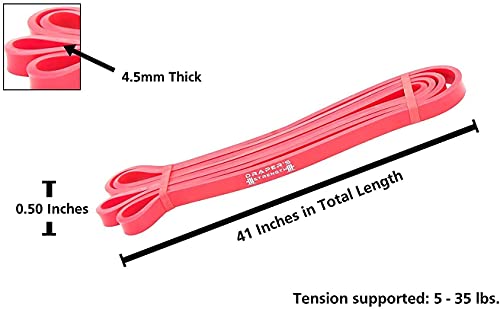 Heavy Duty Resistance Loop Bands for Powerlifting - #02 Red