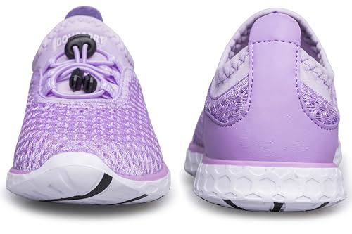 Kids Water Shoes - Quick Dry Aqua Sandals for Beach, Pool - 3 Big Kid / Purple